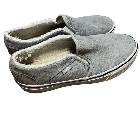 Vans Shoes - VANS Asher Women's Sneakers Suede Sherpa, Gray, Low Top, Size 7.5‎